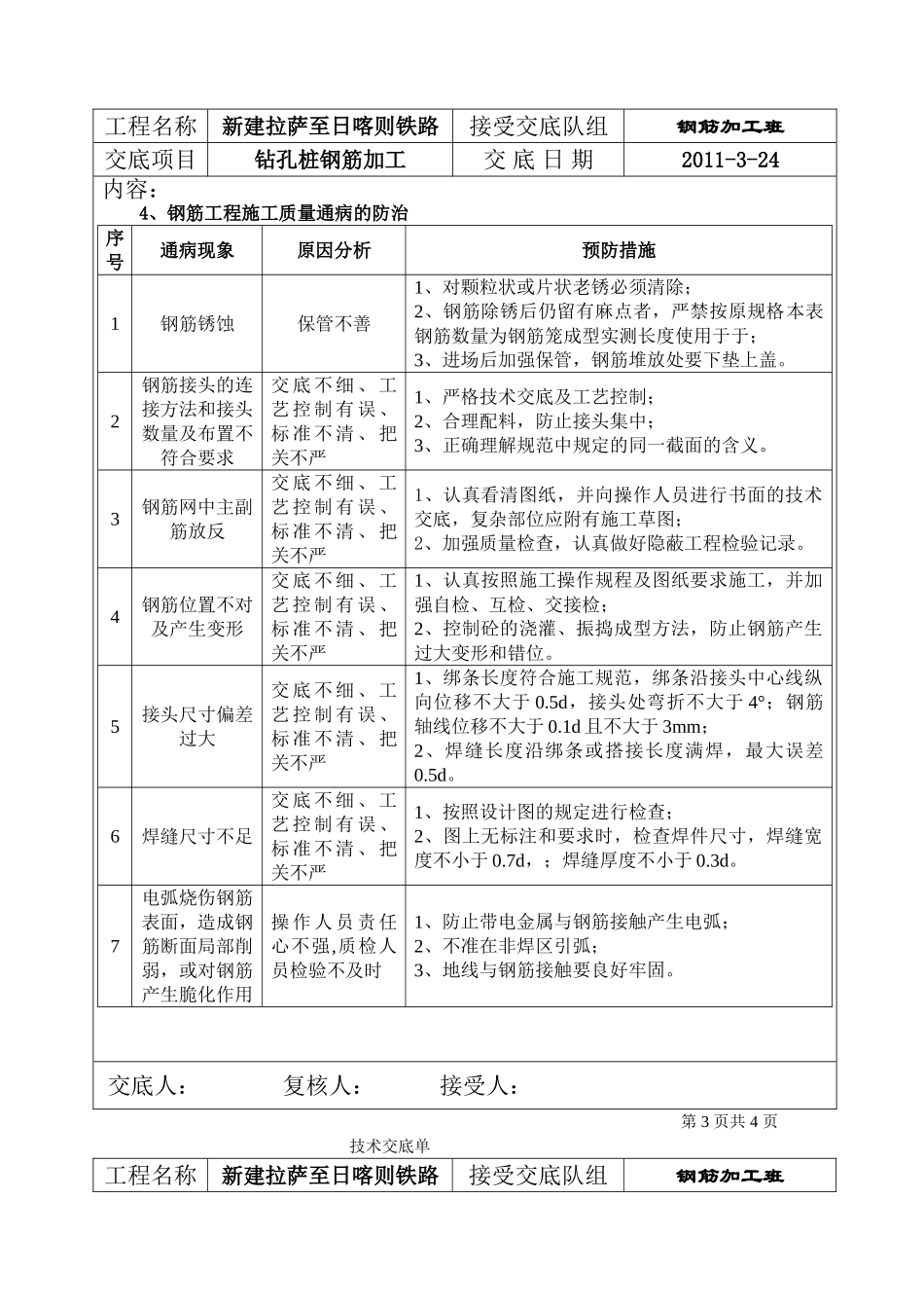 钻孔桩钢筋加工技术交底_第3页