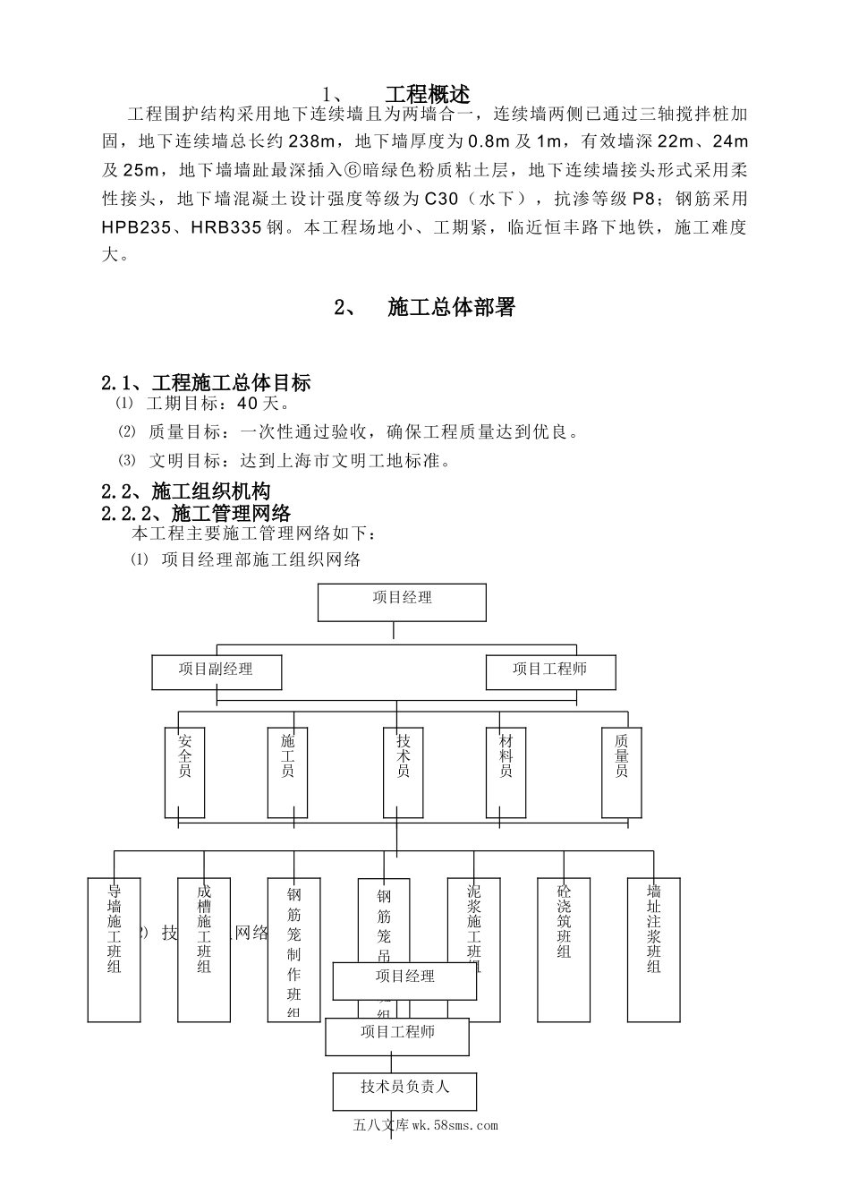 地下连续墙技术交底_第1页