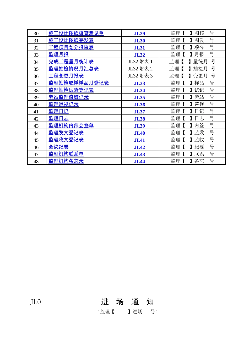 施工监理工作常用表格_第3页