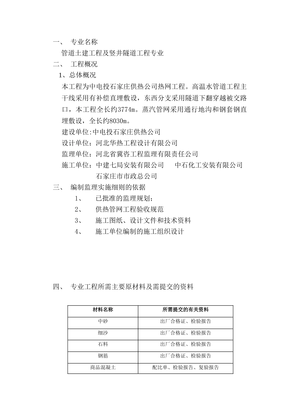 中电投石家庄供热有限公司良村热网工程监理实施细则（土建部）_第2页