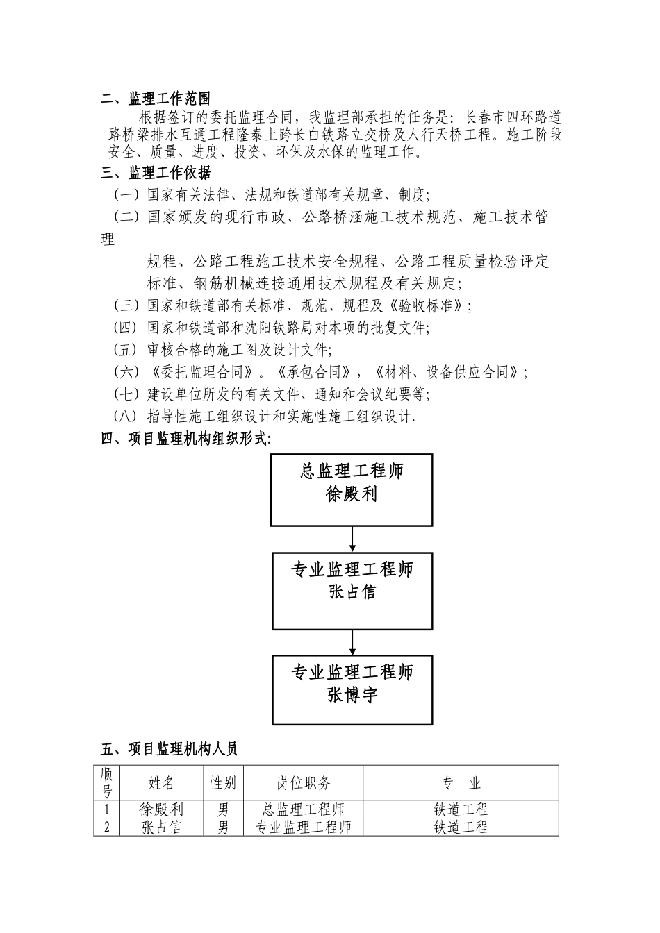 高速公路工程监理规划_第2页