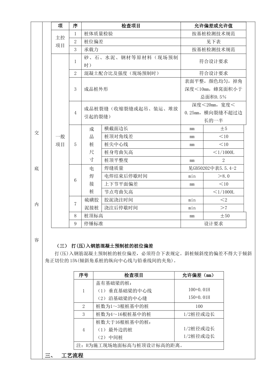 钢筋混凝土预制桩工程技术交底_第2页