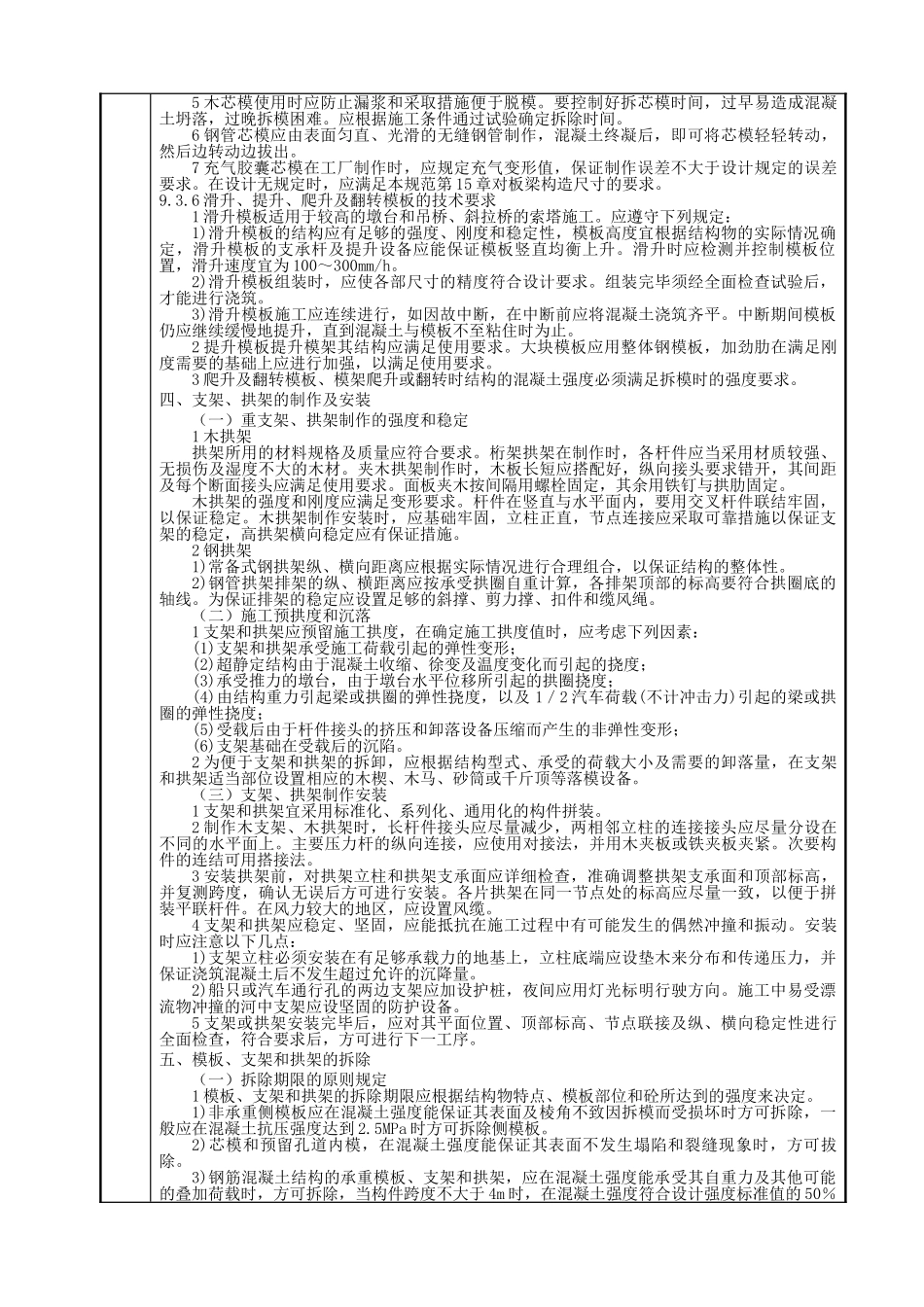 模板、支架及拱架工程技术交底_第2页