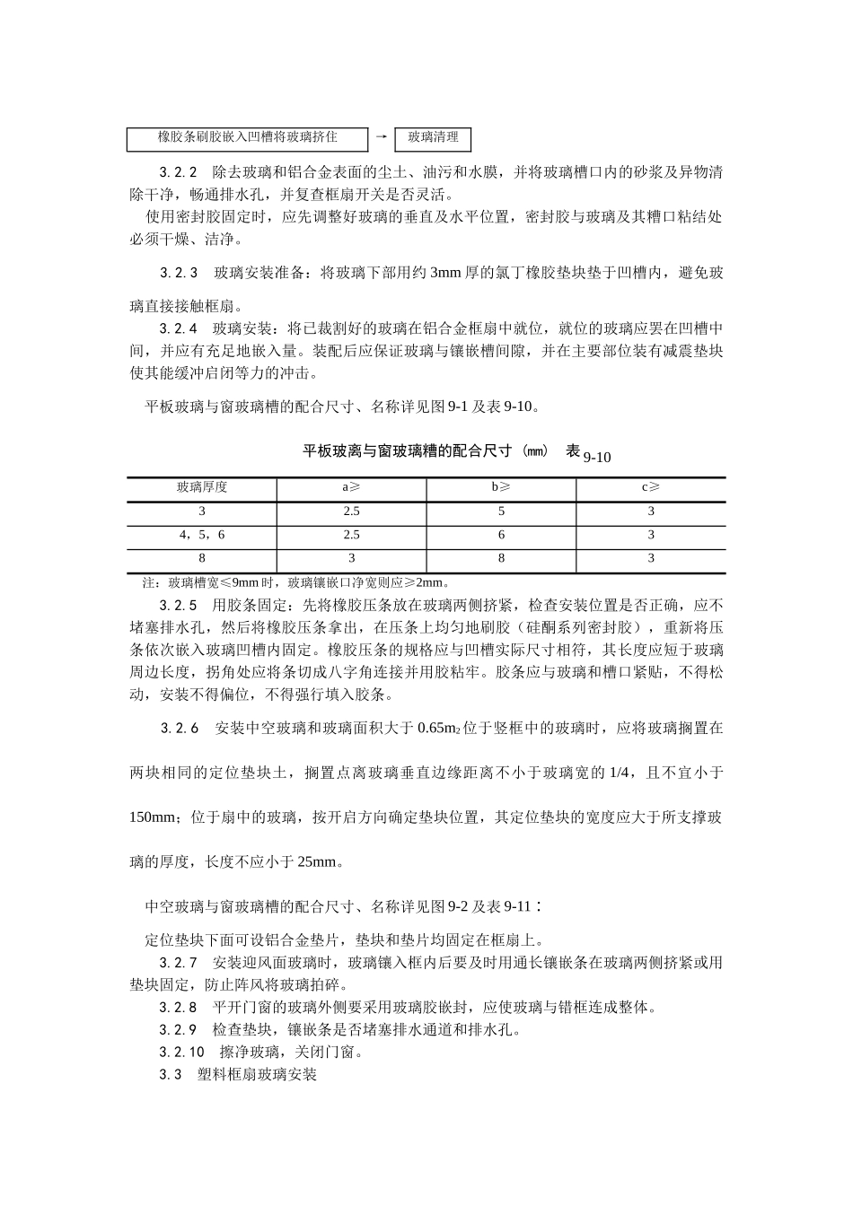 012铝合金框、扇及塑料框、扇玻璃安装工艺_第2页