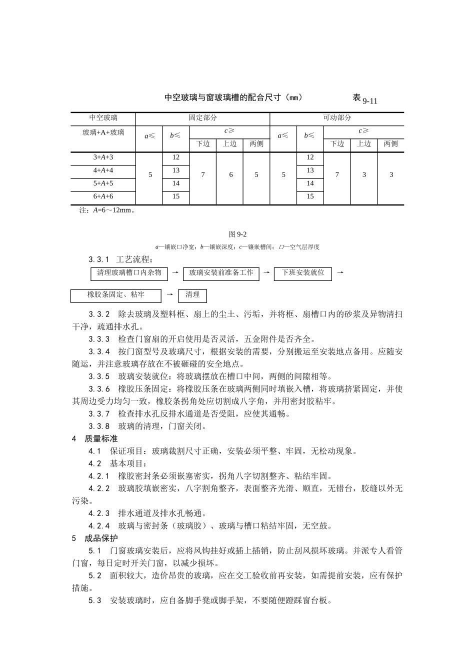 012铝合金框、扇及塑料框、扇玻璃安装工艺_第3页