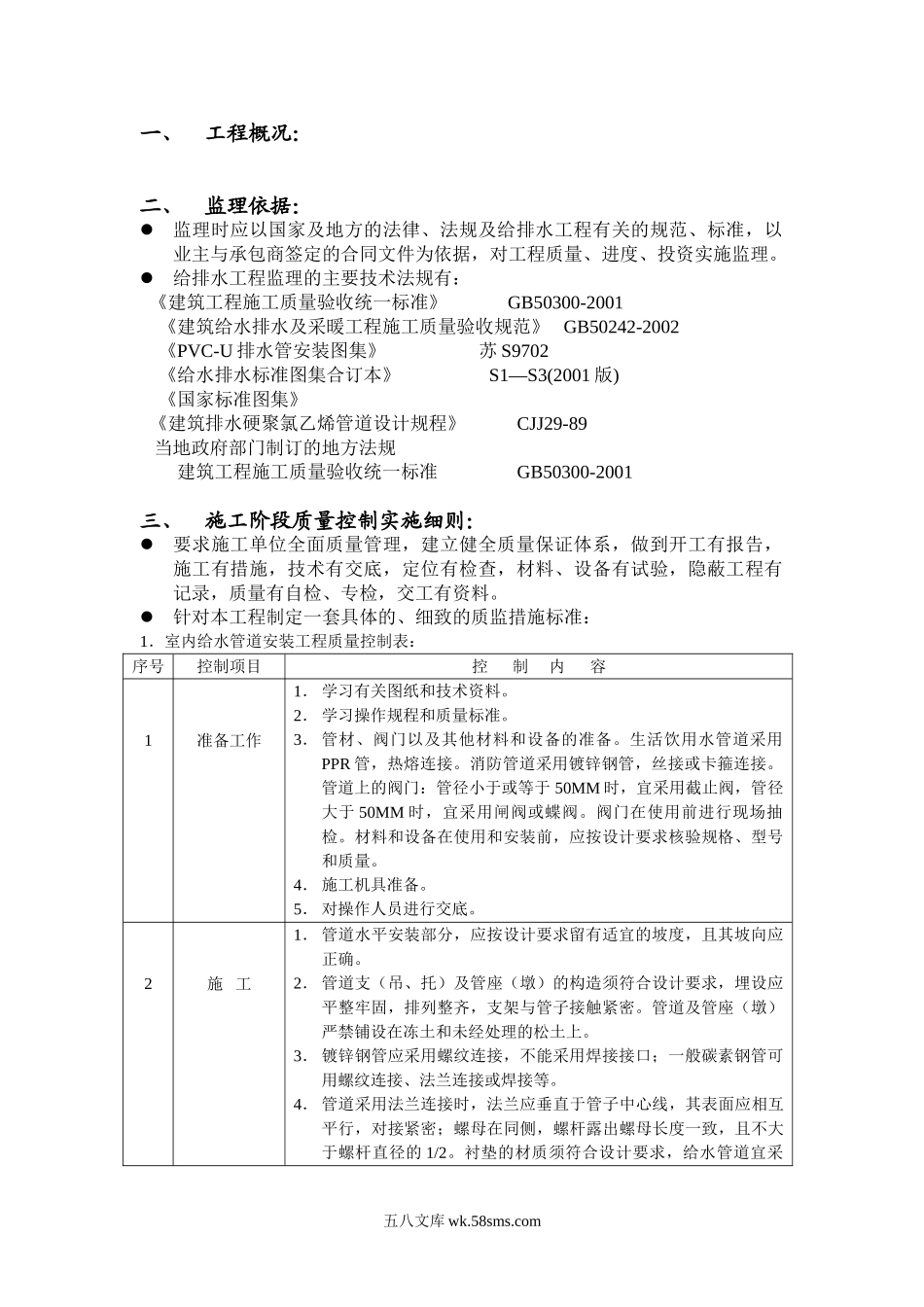 给排水工程监理实施细则4_第2页