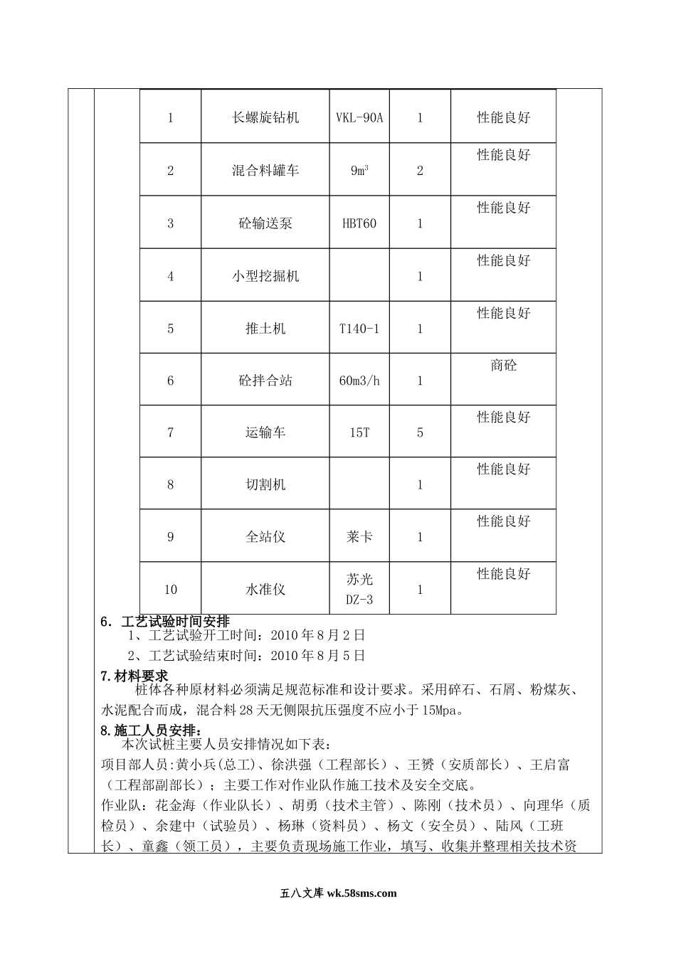 某铁路CFG桩工艺性试验方案技术交底_第2页