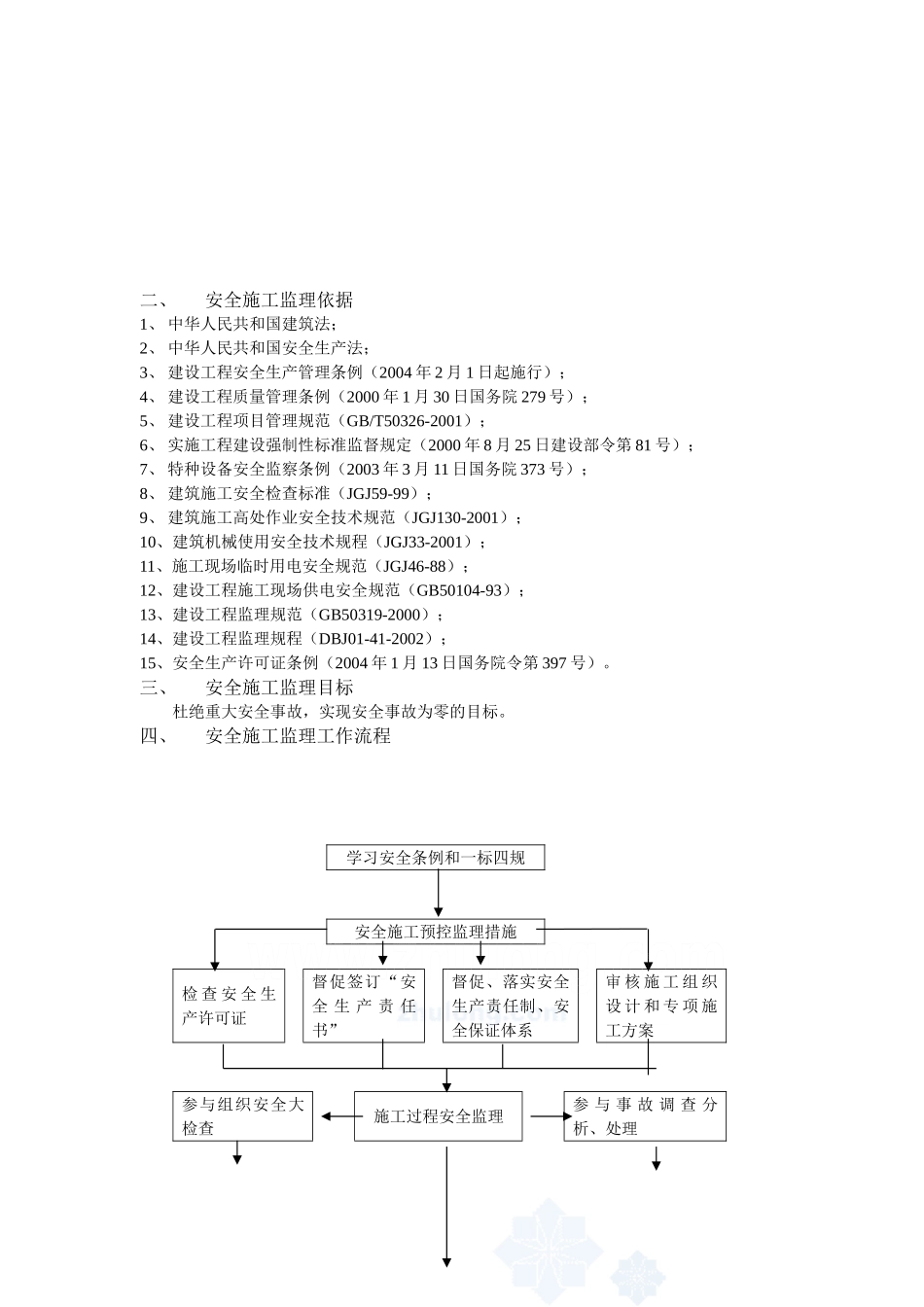 玉林市污水处理厂厂区和泵站土建工程及设施安全监理细则_第3页