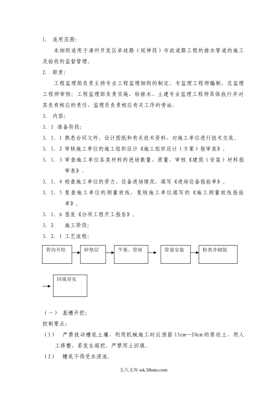 市政道路排水工程监理细则_第1页