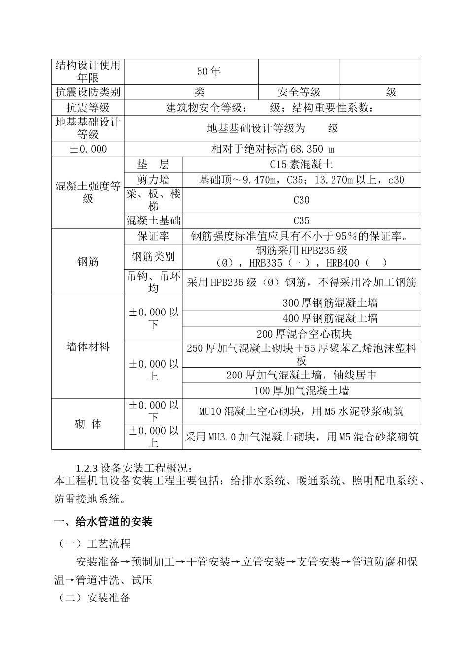 东方魅力住宅楼建设工程监理规划_第3页