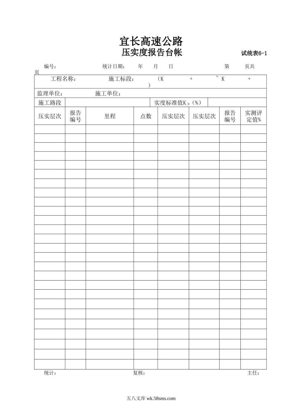 压实度报告台帐6--1_第1页