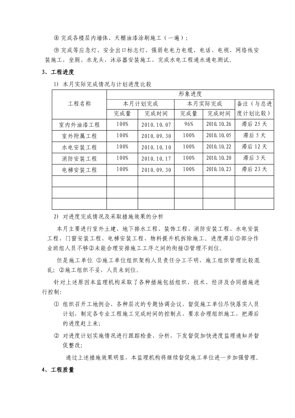 黄埔海关驻凤岗办事处增建集体宿舍楼监理月报_第3页