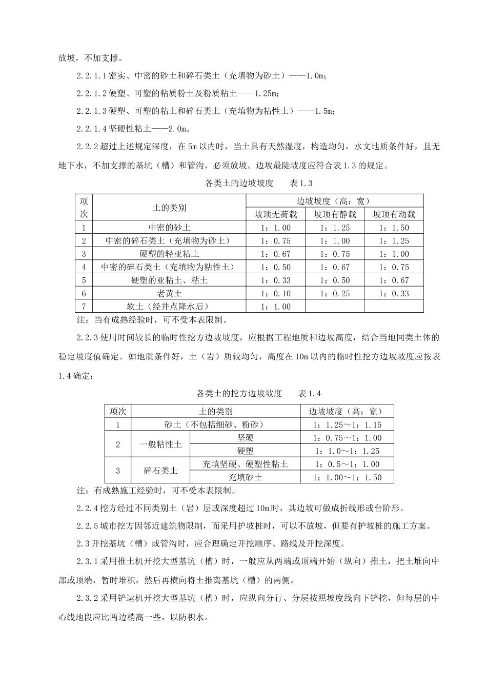 机械挖土分项工程技术交底_第2页