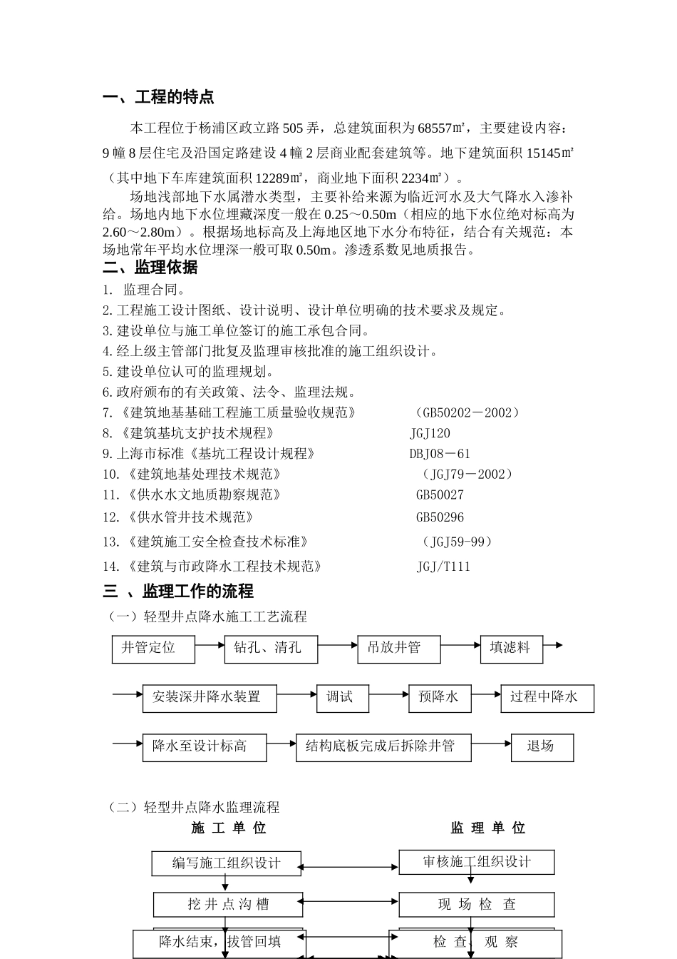 新江湾佳苑（二、三期）工程井点降水监理实施细则_第2页