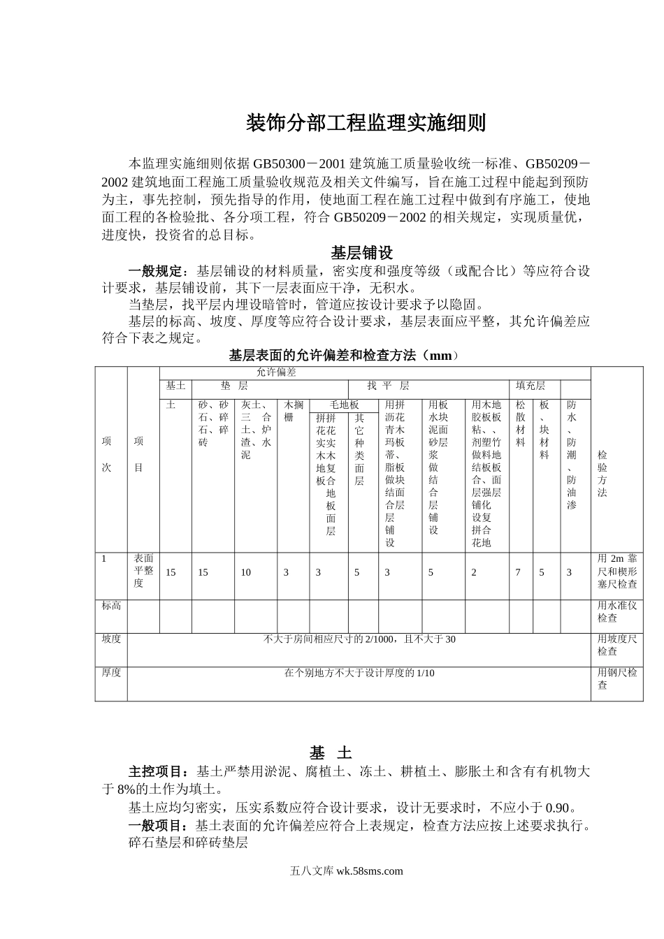 装饰分部工程监理实施细则_第1页