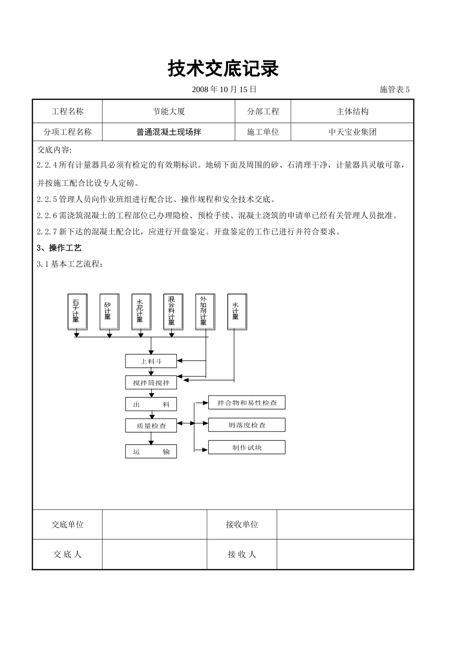 普通混凝土现场拌交底记录_第3页