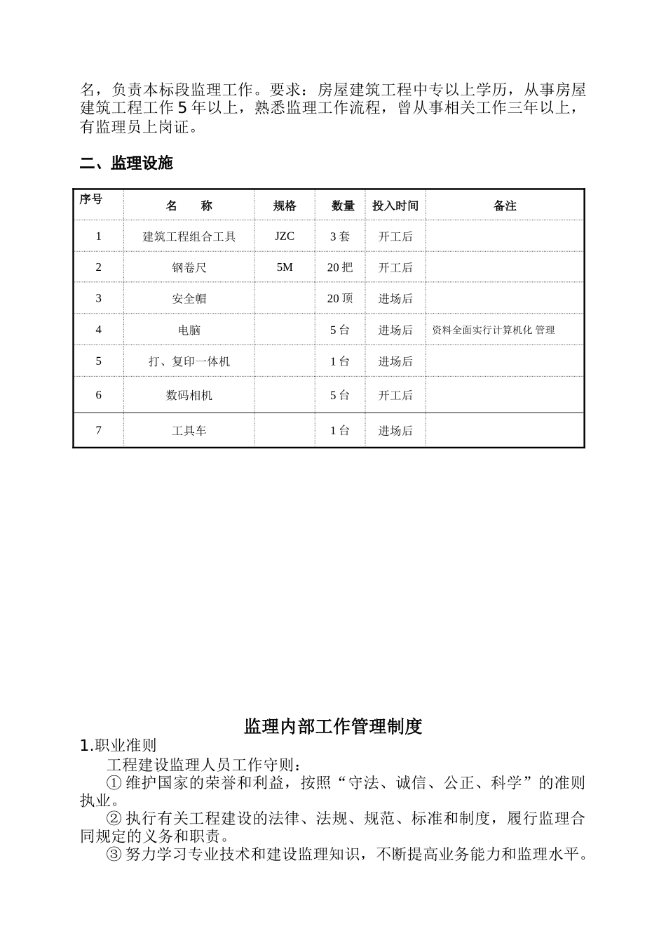 凯里民族风情园项目施工监理工作计划_第2页