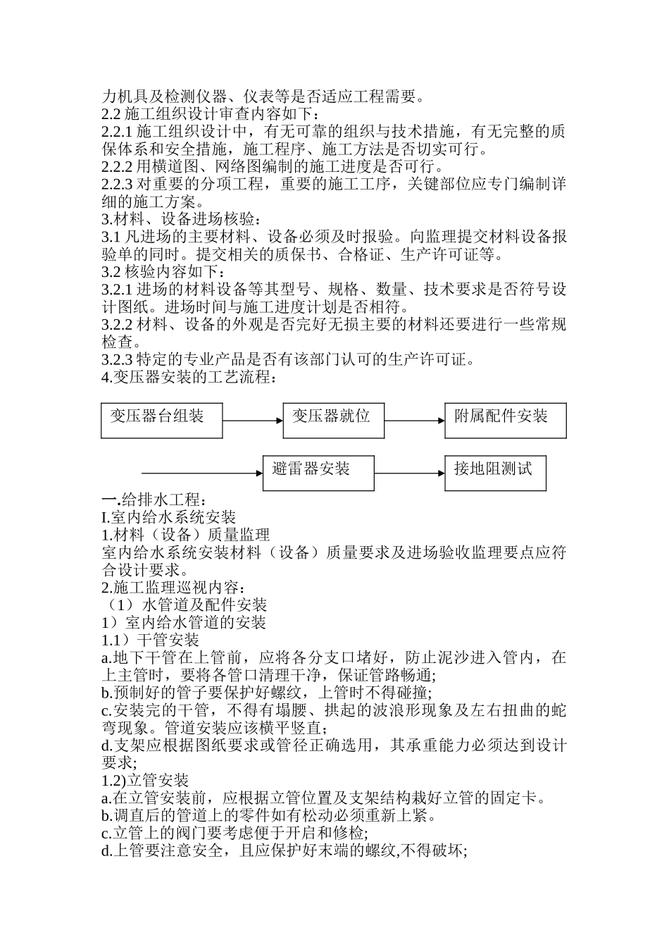 大唐日盛国际广场水电监理实施细则_第3页