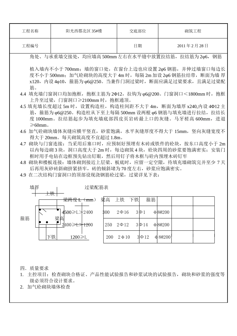 二次结构砌筑施工技术交底_第2页