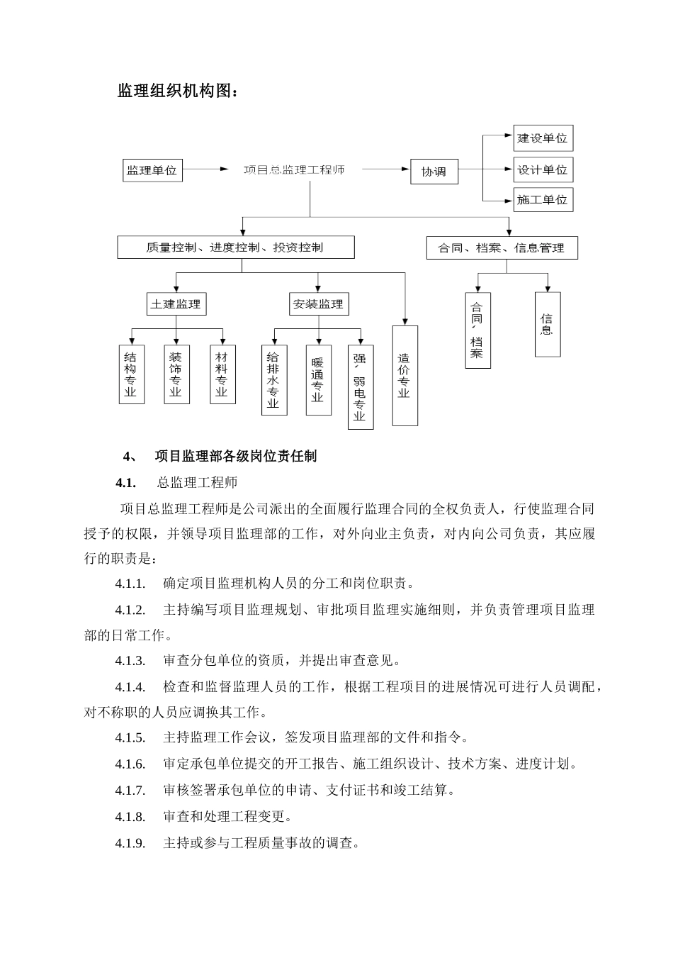 工程建设监理大纲(住宅样本)_第3页