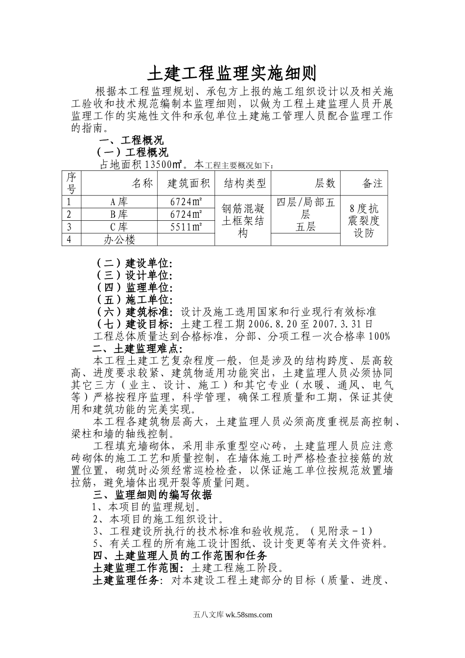 土建工程监理实施细则33_第1页