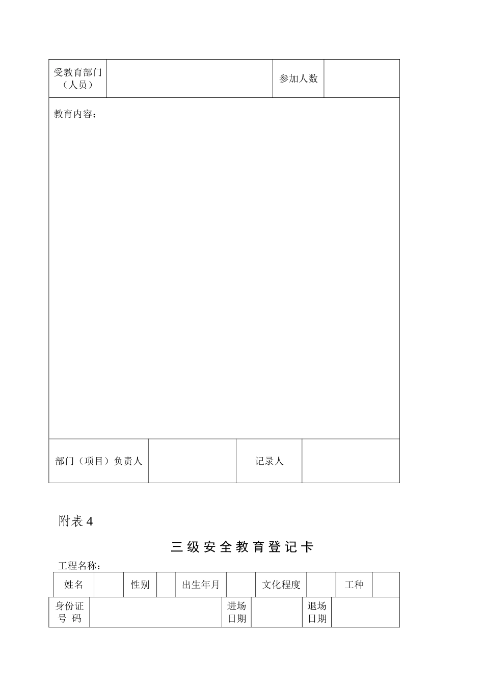 施工现场必备表格_第3页