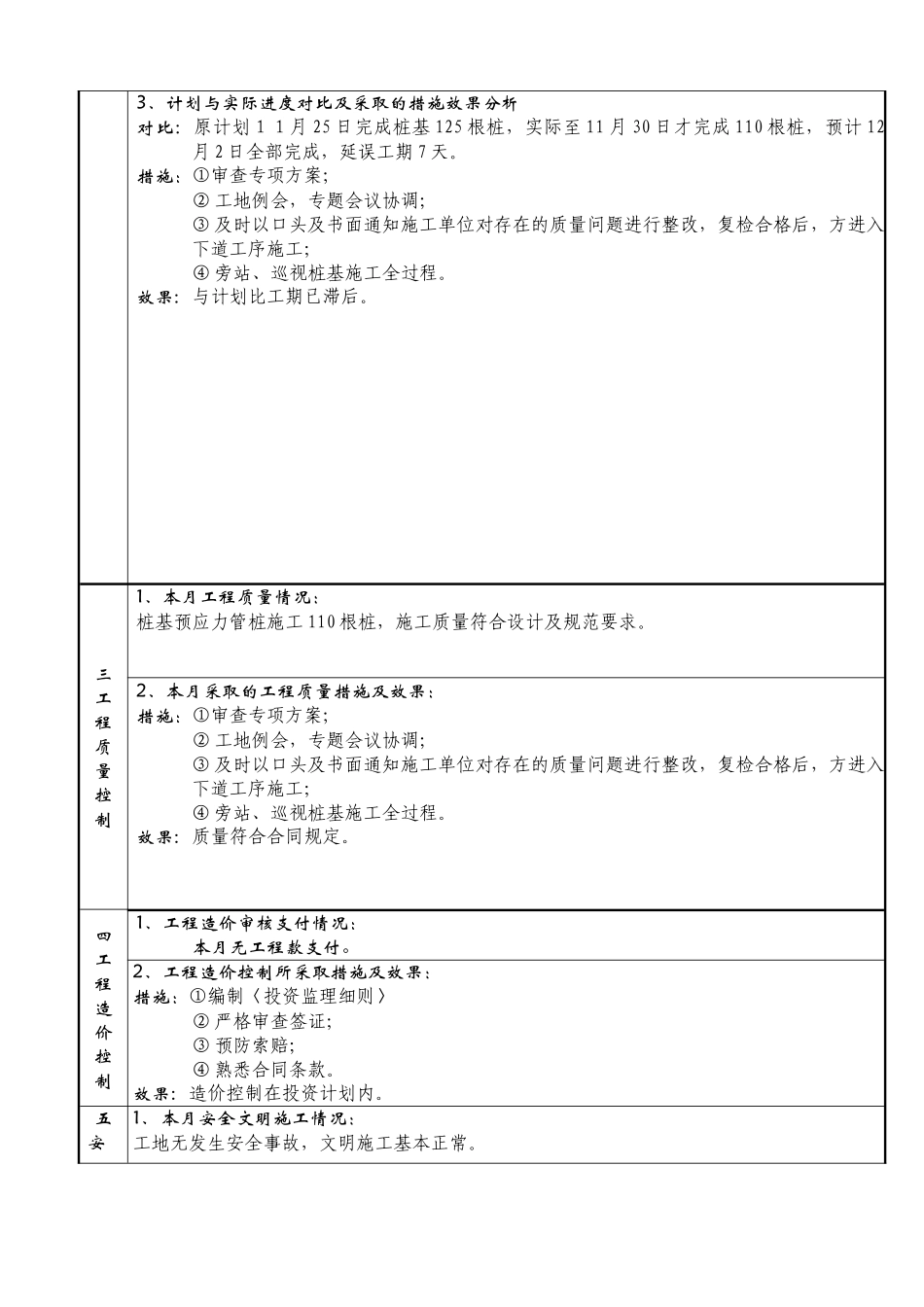 福建八方拓福仓储物流中心工程监理月报_第3页