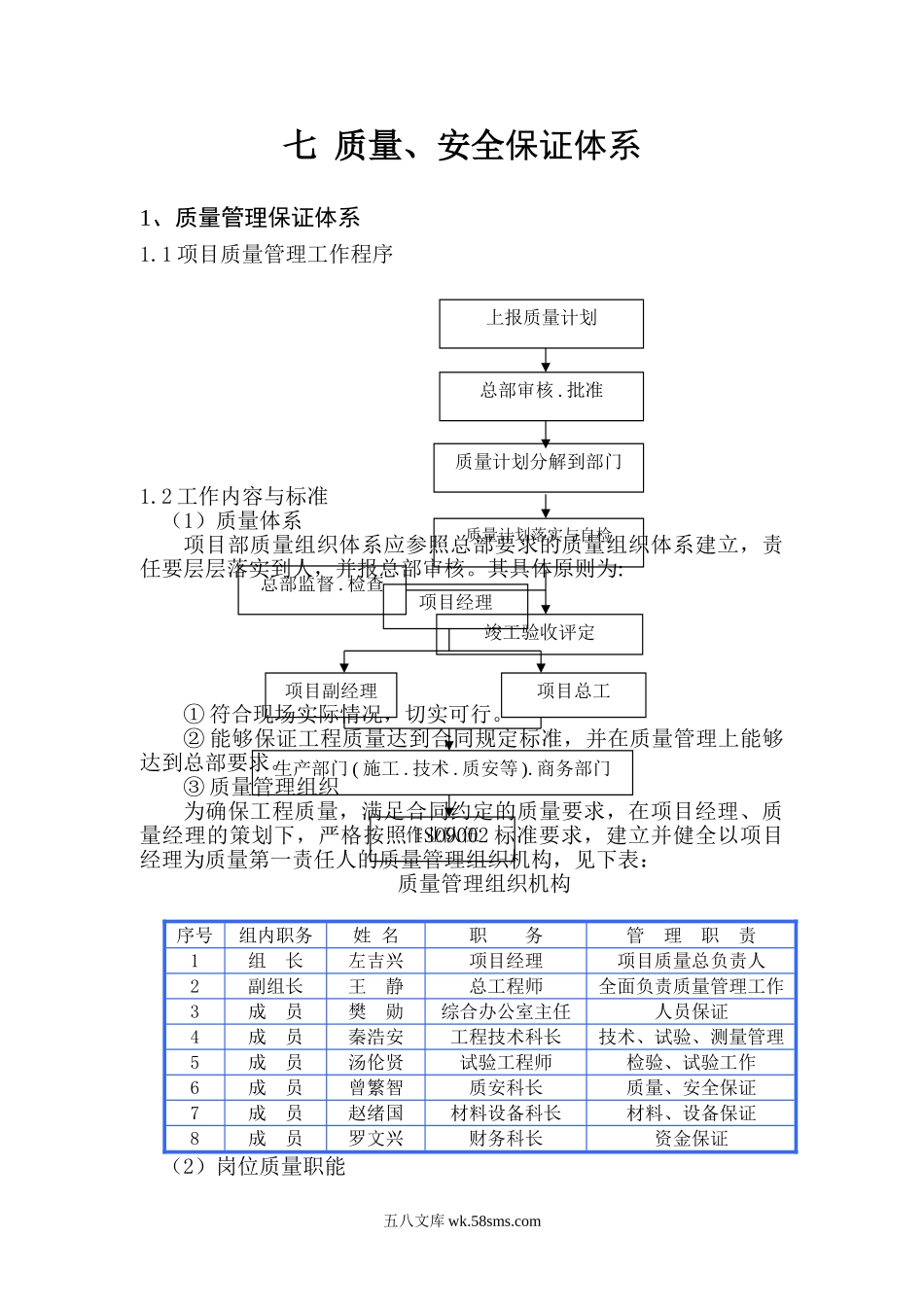 七质量安全保证体系_第1页