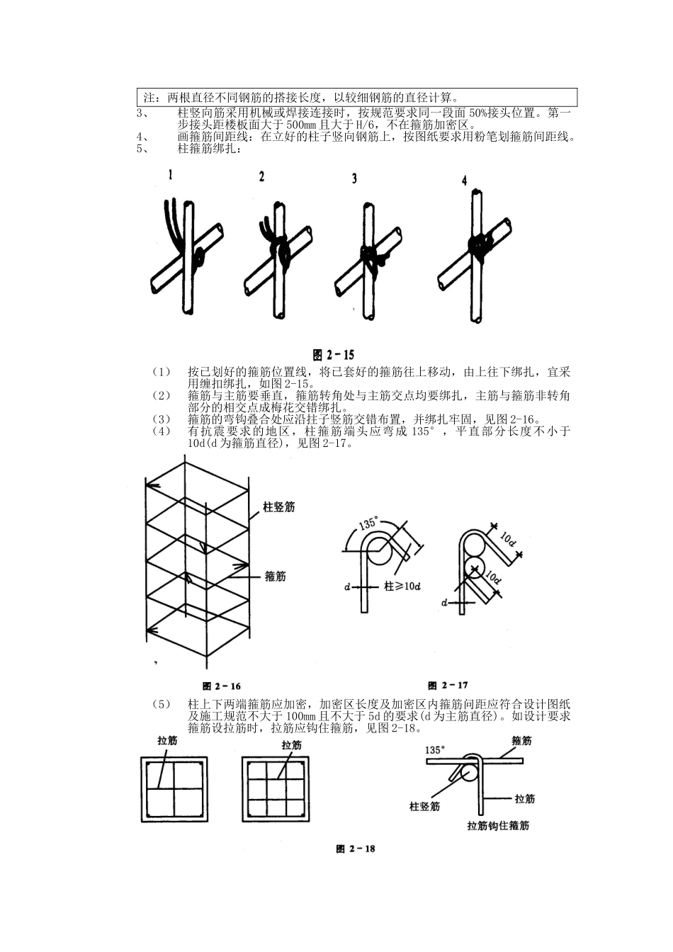 框架结构钢筋工程技术交底_第2页