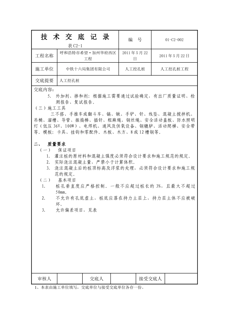 人工挖孔技术交底记录_第2页