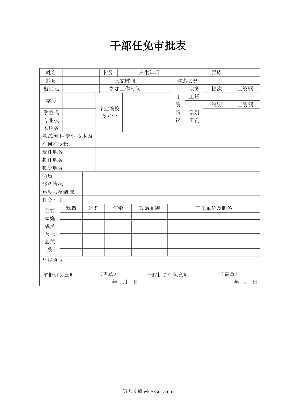 干部任免审批表2.doc_第1页