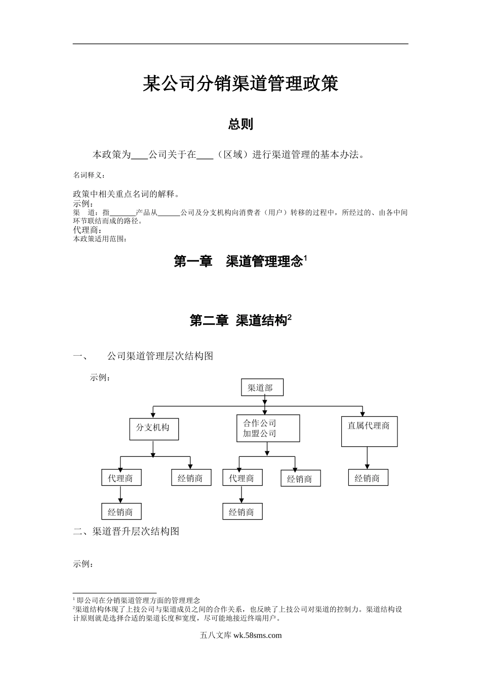 分销渠道管理政策.doc_第1页