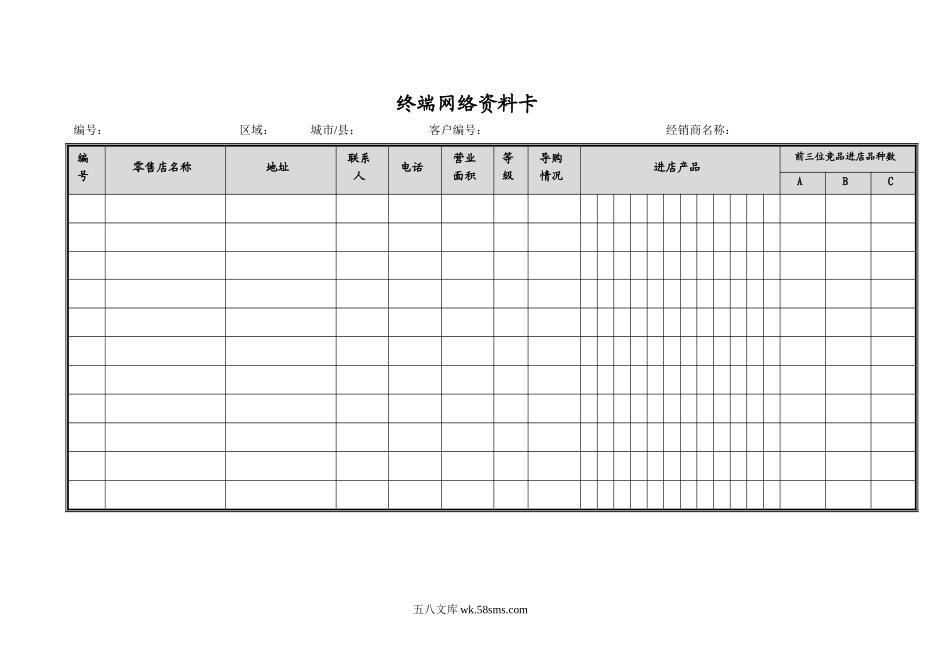 终端网络资料卡.doc_第1页