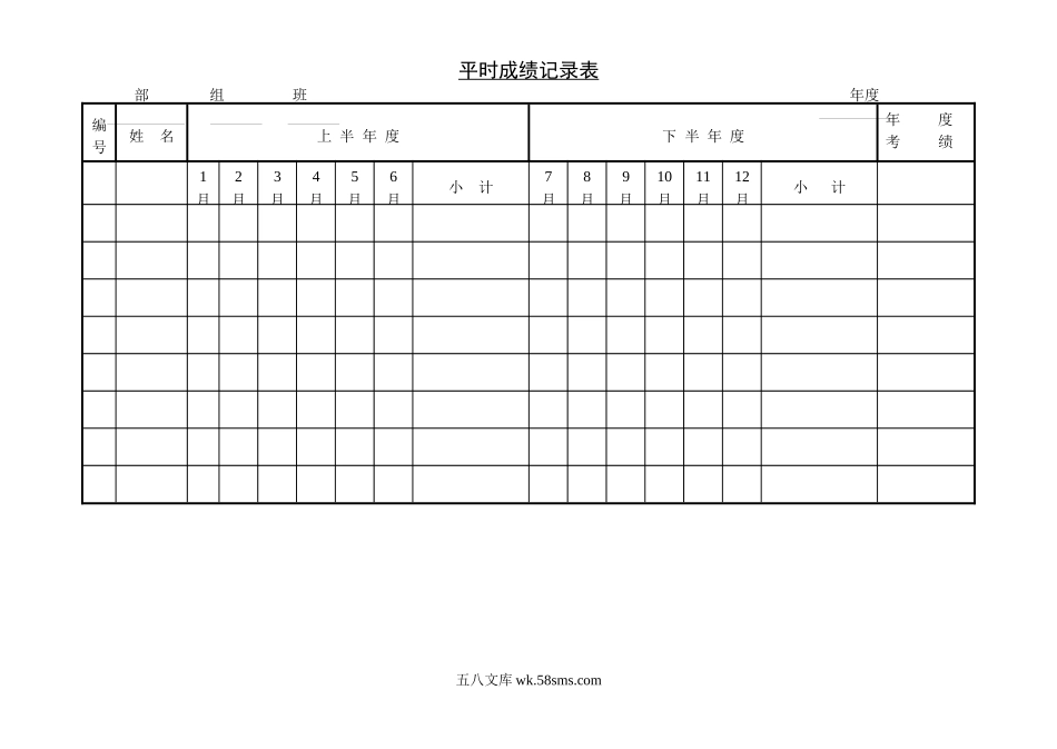 平时成绩记录表.docx_第1页