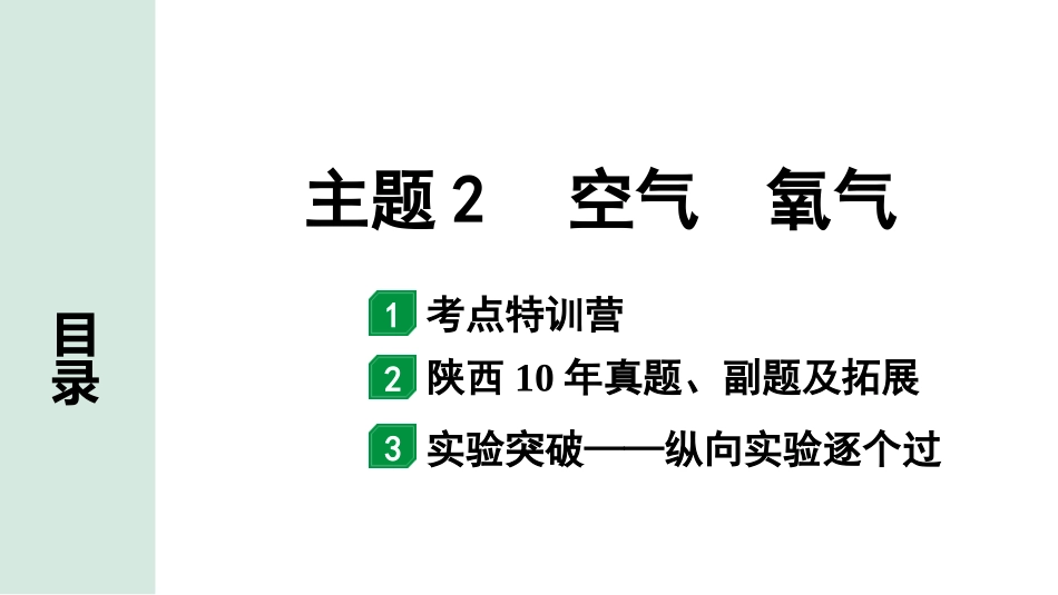 中考陕西化学配套课件_01.精品课件_01.配套教学课件_01.精讲本_02.第一部分  陕西中考考点研究_02.主题2  空气  氧气_主题2  空气　氧气.pptx_第2页