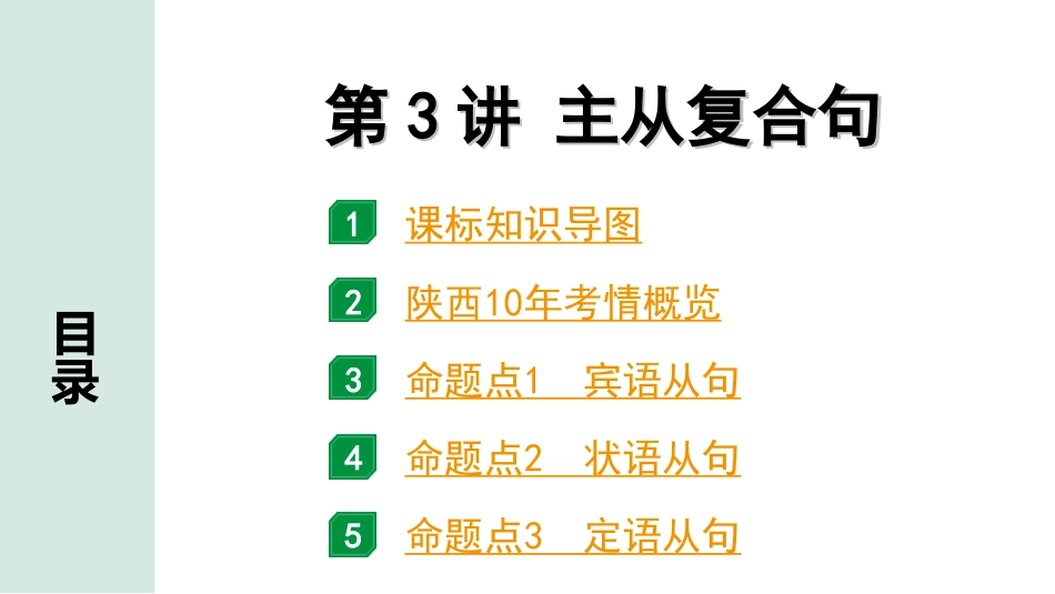 中考陕西英语配套课件WY_精品课件_1.精讲本_42. 第二部分 专题五 第3讲 主从复合句.ppt_第2页