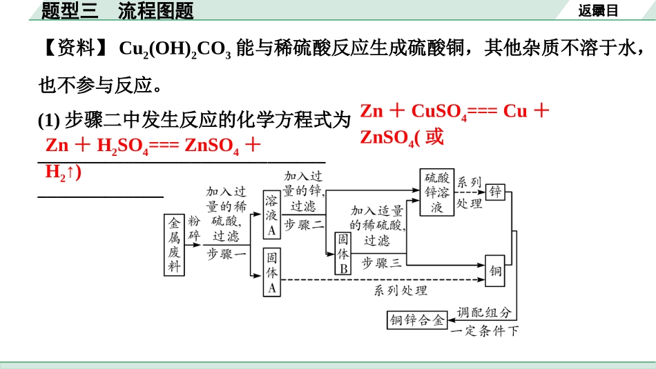 中考陕西化学配套课件_01.精品课件_01.配套教学课件_01.精讲本_03.第二部分  陕西中考题型研究_03.题型三  流程图题.pptx_第3页