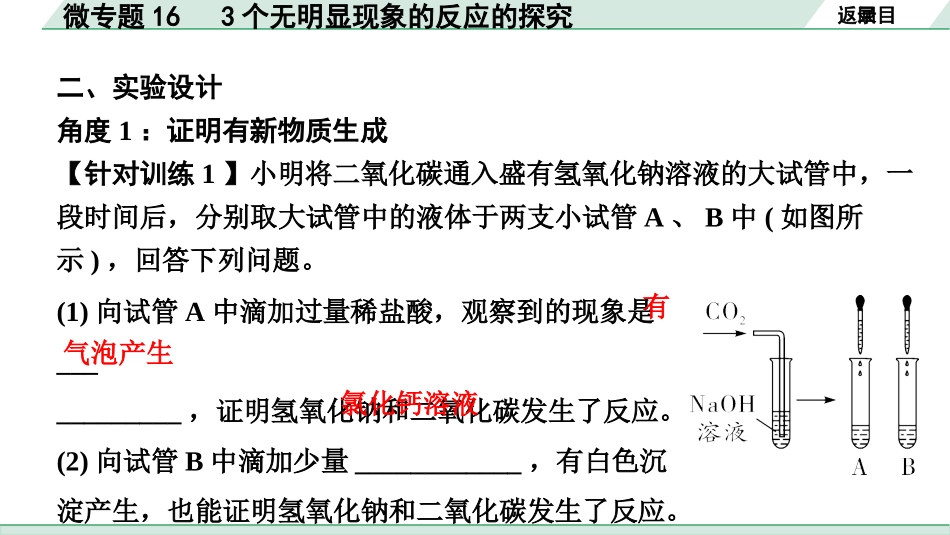 中考8.甘肃化学配套课件_01.精品课件_01.第一部分　甘肃中考考点研究_10.第十、十一单元　酸碱盐微专题_10.微专题16　3个无明显现象的反应的探究.pptx_第3页