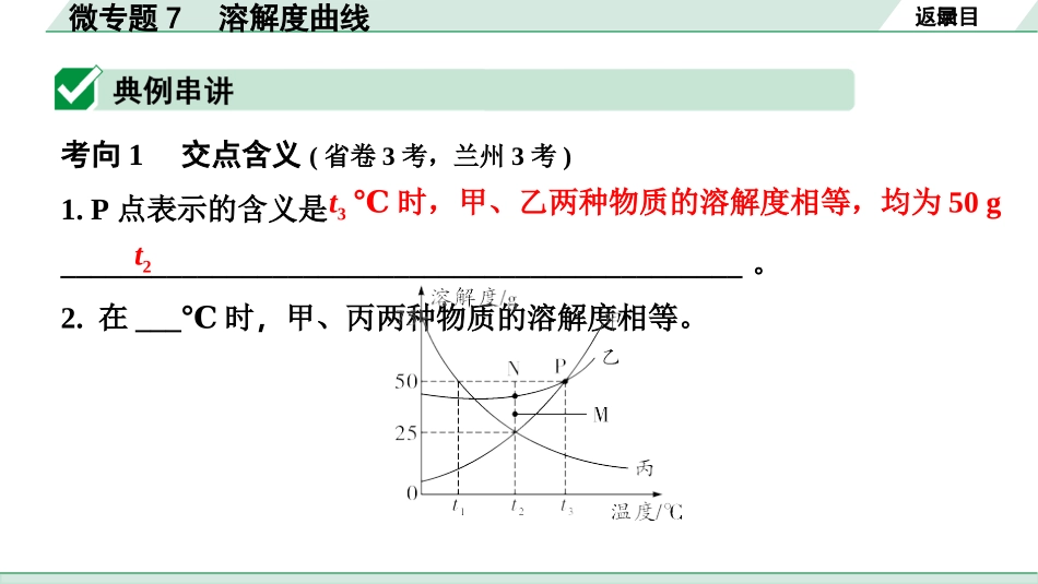 中考8.甘肃化学配套课件_01.精品课件_01.第一部分　甘肃中考考点研究_09.第九单元　溶液_02.微专题7　溶解度曲线.pptx_第2页