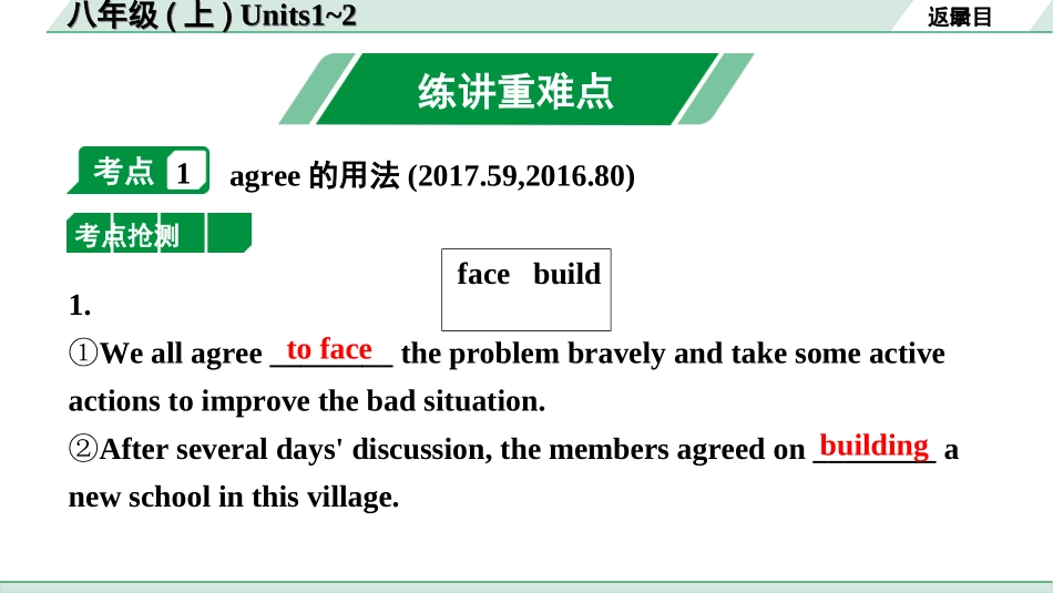 中考陕西英语配套课件HBJY_1. 精讲本_05. 第一部分 八年级(上) Units 1～2.ppt_第2页