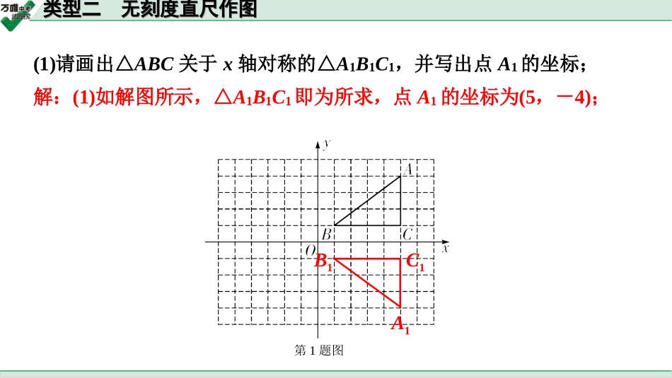 中考甘肃数学配套课件_2.第二部分  甘肃中考题型研究_9.题型九  全国视野  创新题推荐_2.类型二  无刻度直尺作图.ppt_第2页