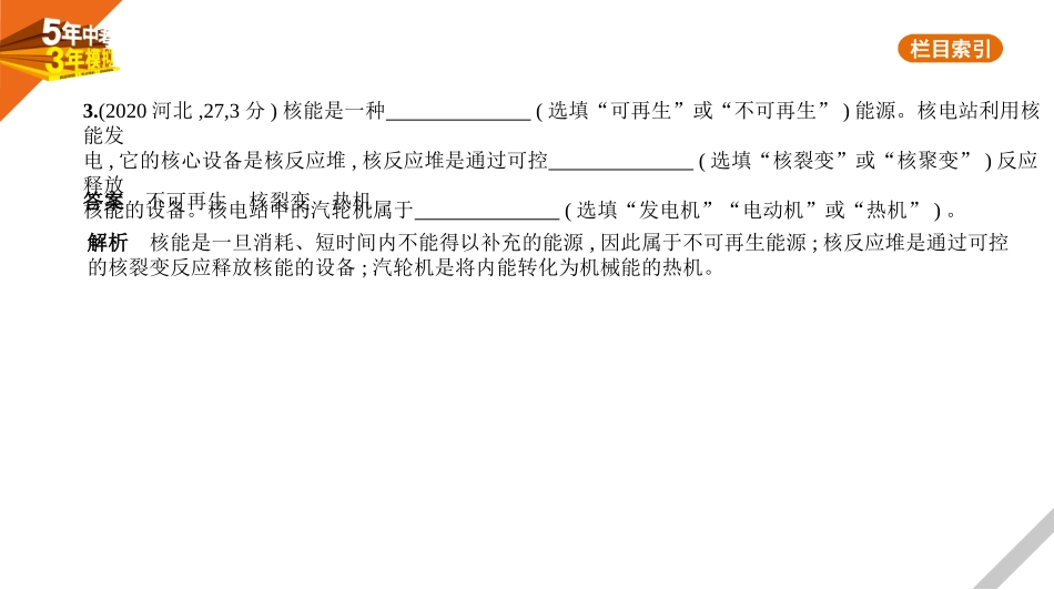 中考河北物理15专题十五　信息、材料、能源.pptx_第3页