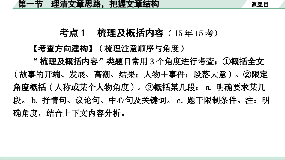 中考河南语文3.第三部分  现代文阅读_1.专题一  记叙文阅读_阅读能力进阶讲练_1.第一节  理清文章思路，把握文章结构.ppt_第2页