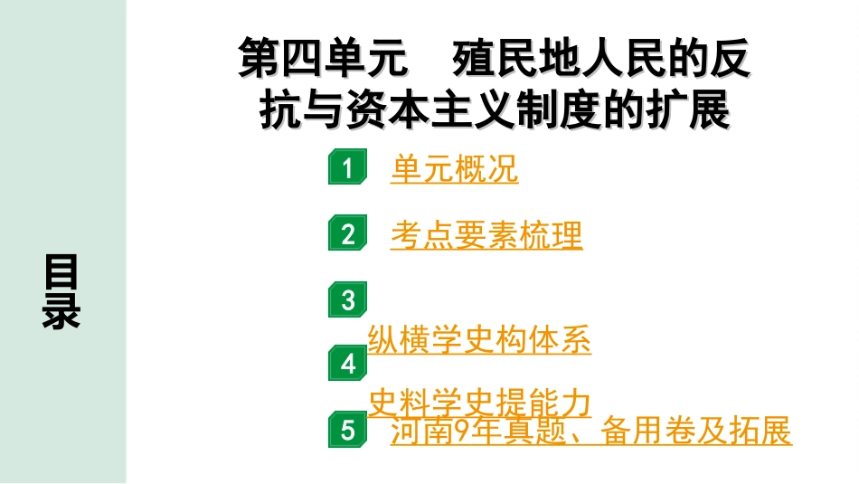 中考河南历史1.第一部分  河南中招考点研究_5.板块五  世界近代史_4.第四单元  殖民地人民的反抗与资本主义制度的扩展.ppt_第2页