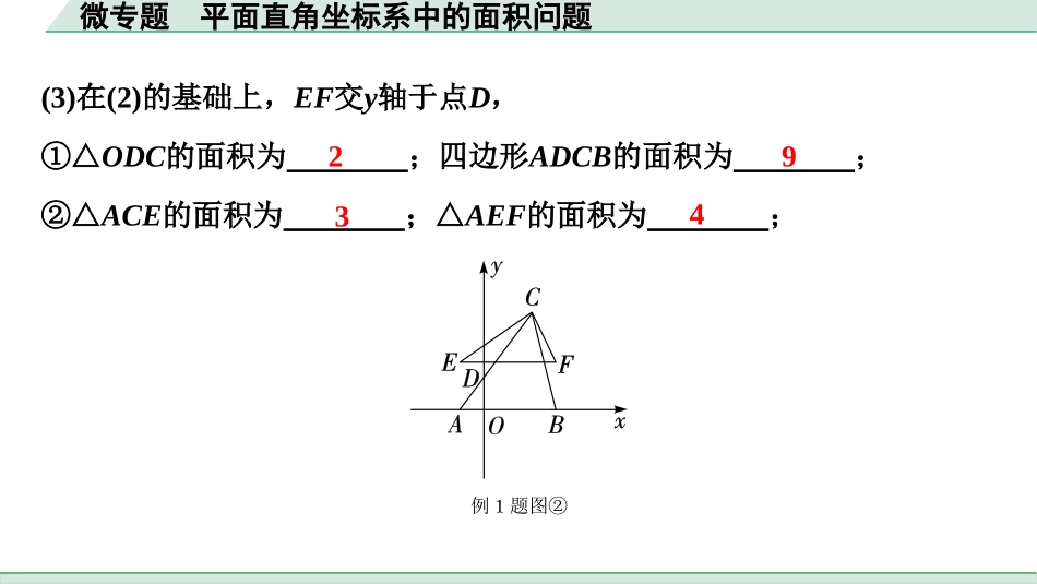 中考湖北数学1.第一部分  湖北中考考点研究_3.第三章  函　数_2.微专题  平面直角坐标系中的面积问题.ppt_第3页