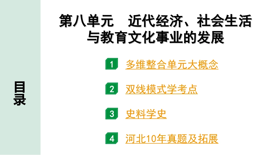 中考河北历史1.第一部分　河北中考考点研究_3.板块三　中国近代史_10.第八单元　近代经济、社会生活与教育文化事业的发展.ppt_第2页