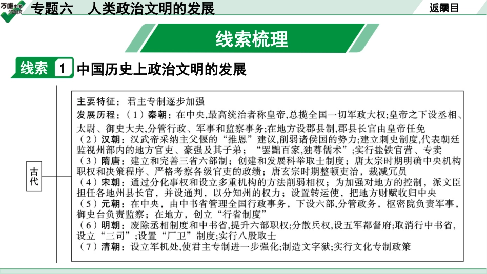 中考贵阳历史2.第二部分  贵阳中考专题研究_6.第二部分  专题六　人类政治文明的发展.pptx_第3页