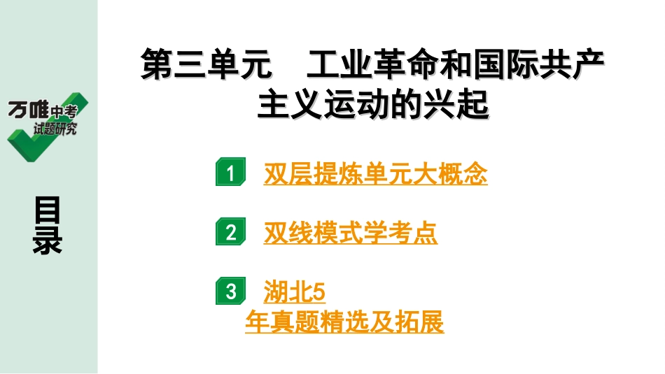 中考湖北历史1.第一部分  湖北中考考点研究_5.板块五  世界近代史_4.第三单元　工业革命和国际共产主义运动的兴起.ppt_第2页