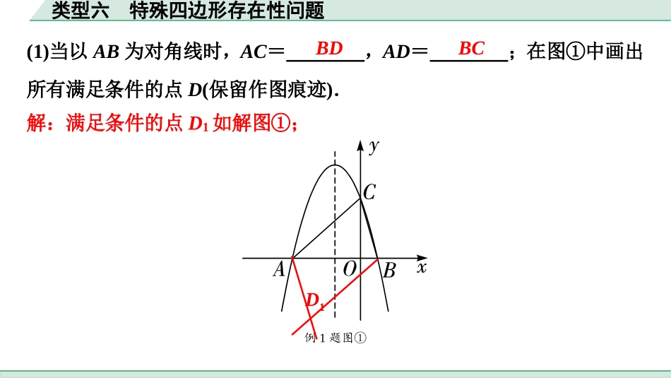 中考湖北数学2.第二部分  湖北中考题型研究_二、重难题型精讲练_7.题型七  二次函数与几何图形综合题_4.类型六  特殊四边形存在性问题.ppt_第2页