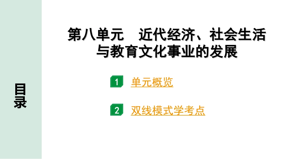 中考安徽历史1.第一部分    安徽中考考点研究_2.板块二　中国近代史_8.第八单元　近代经济、社会生活与教育文化事业的发展.ppt_第2页